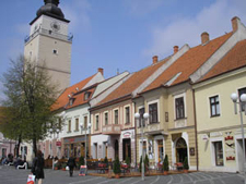 Trojičné Square with a City Tower